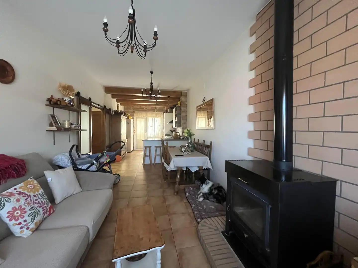 Wohnzimmer von Einfamilien-Reihenhaus zum Verkauf in Las Labores   mit Klimaanlage, Heizung und Privatgarten