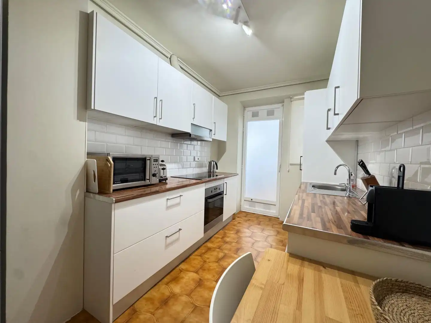 Küche von Wohnung zum Verkauf in Alicante / Alacant mit Klimaanlage, Heizung und Parkett