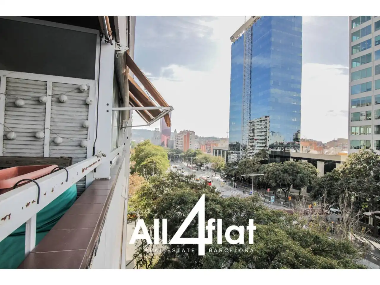Terrasse von Wohnung zur Miete in Barcelona mit Heizung, Parkett und Terrasse