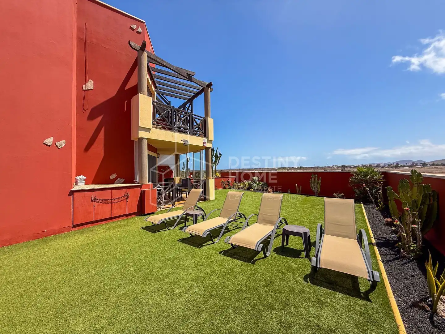 Terrace of Apartments for sale in La Oliva  with Private garden, Terrace and Furnished