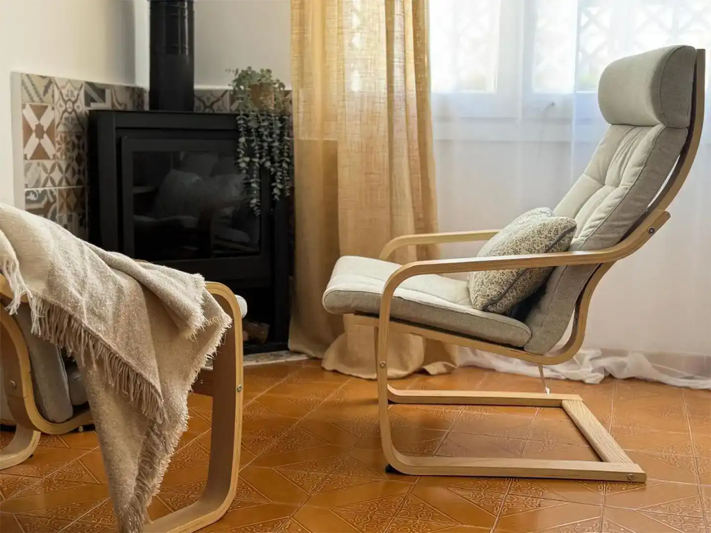 Living room of Flat for rent in Cambrils  with Air Conditioner, Private garden and Storage room