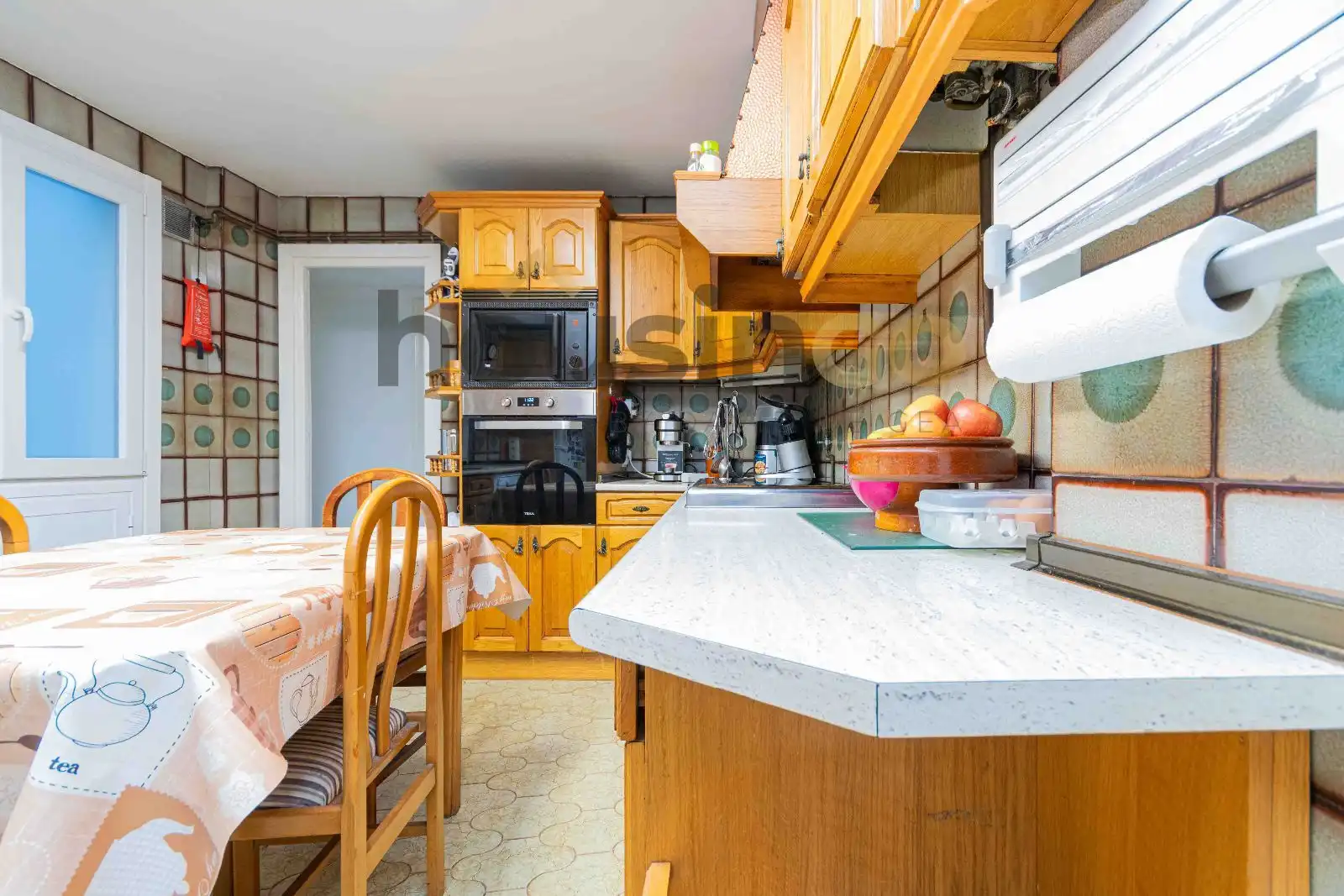 Kitchen of Flat for sale in Madrid  with Heating, Terrace and Storage room