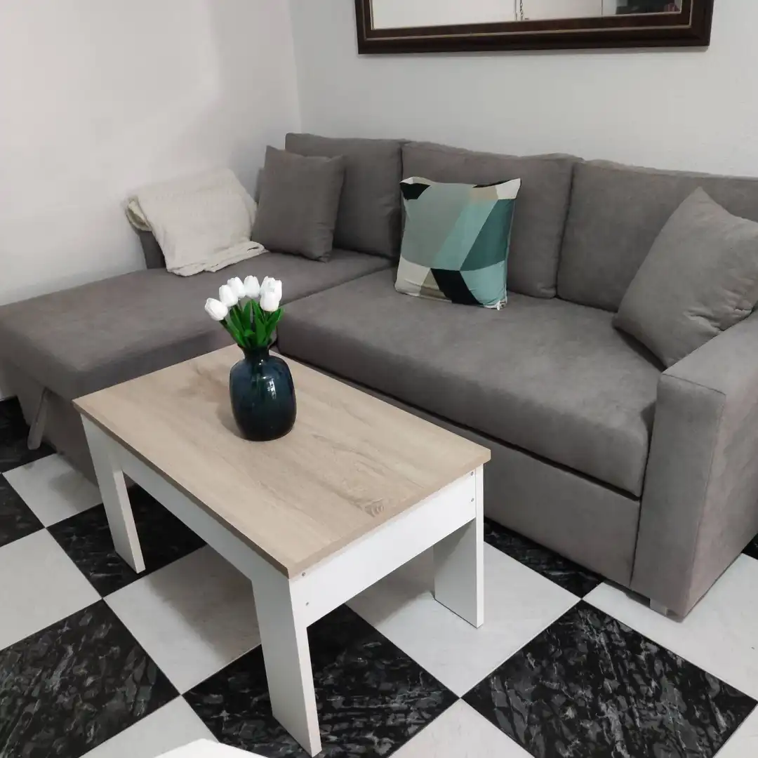 Sala de estar de Apartamento de alquiler en Torremolinos con Aire acondicionado, Amueblado y Microondas