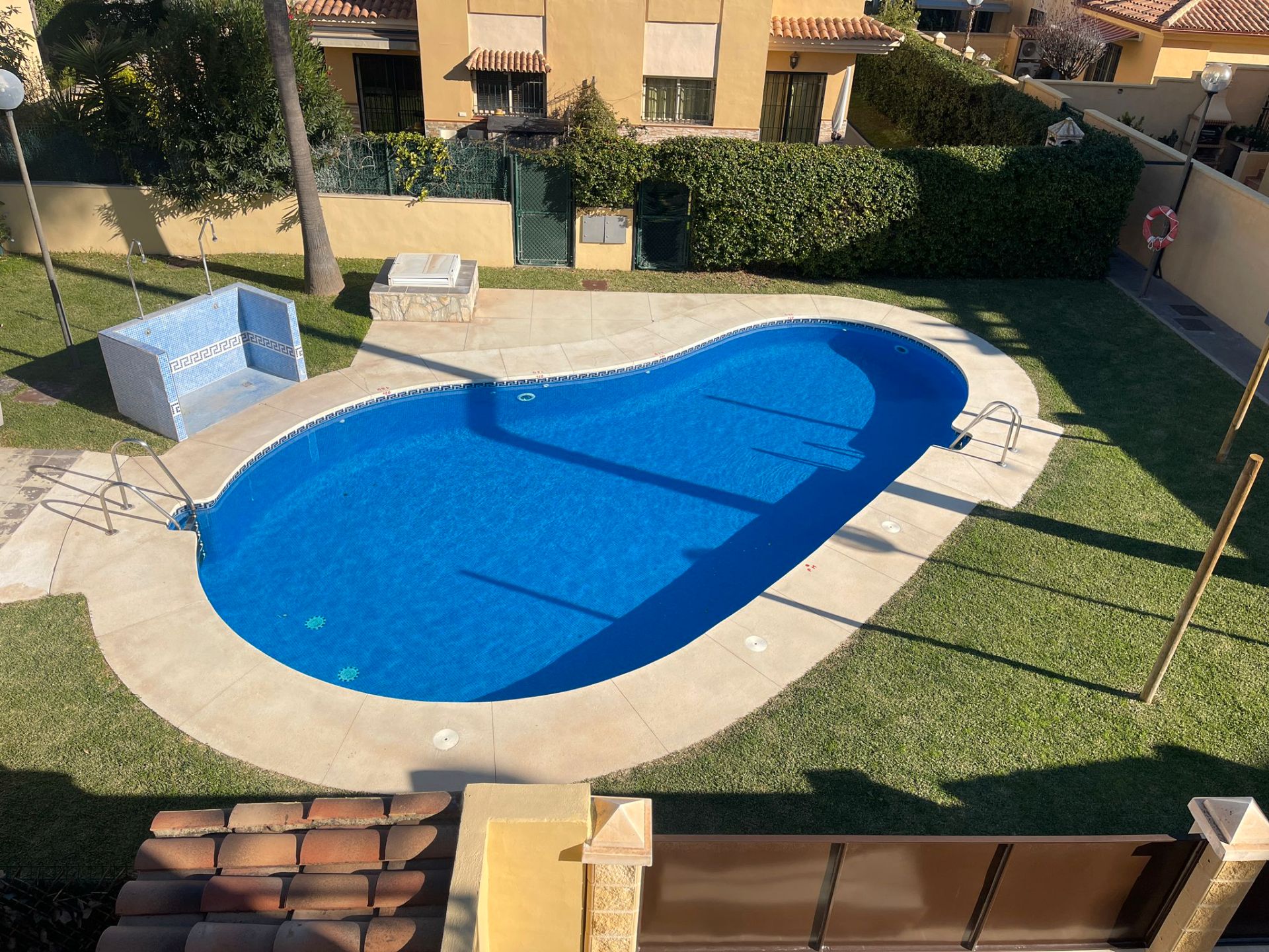 Swimming pool of Single-family semi-detached for sale in Alhaurín de la Torre  with Air Conditioner, Private garden and Terrace