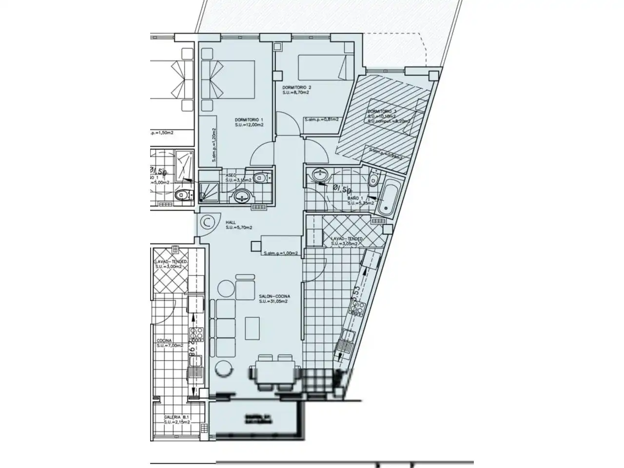 Piso en venta en Ourense Capital  con Aire acondicionado, Calefacción y Balcón