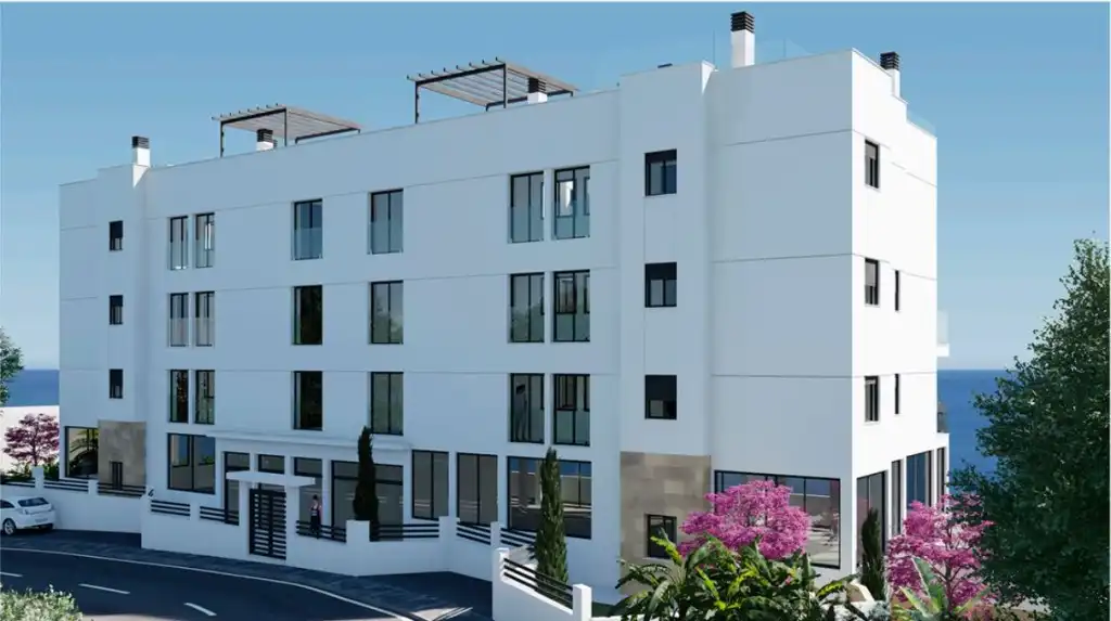 Außenansicht von Wohnungen zum Verkauf in Torrox mit Gemeinschaftspool