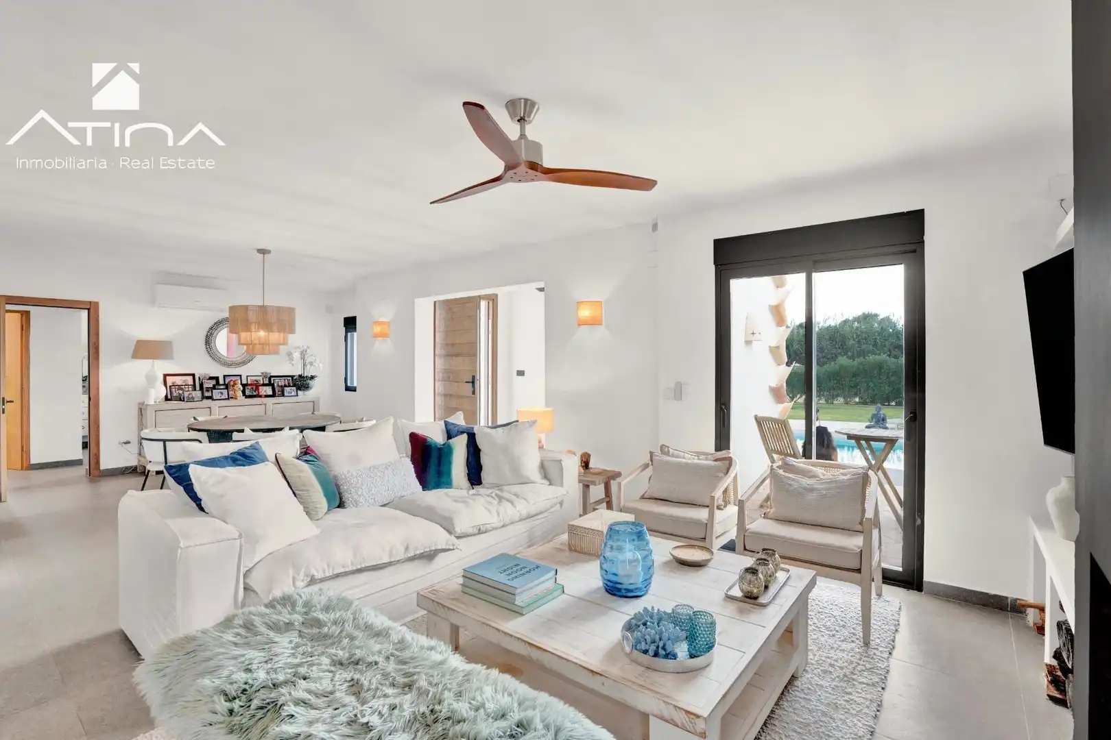 Sala d'estar de Casa o xalet en venda en Jávea / Xàbia amb Aire condicionat, Calefacció i Jardí privat