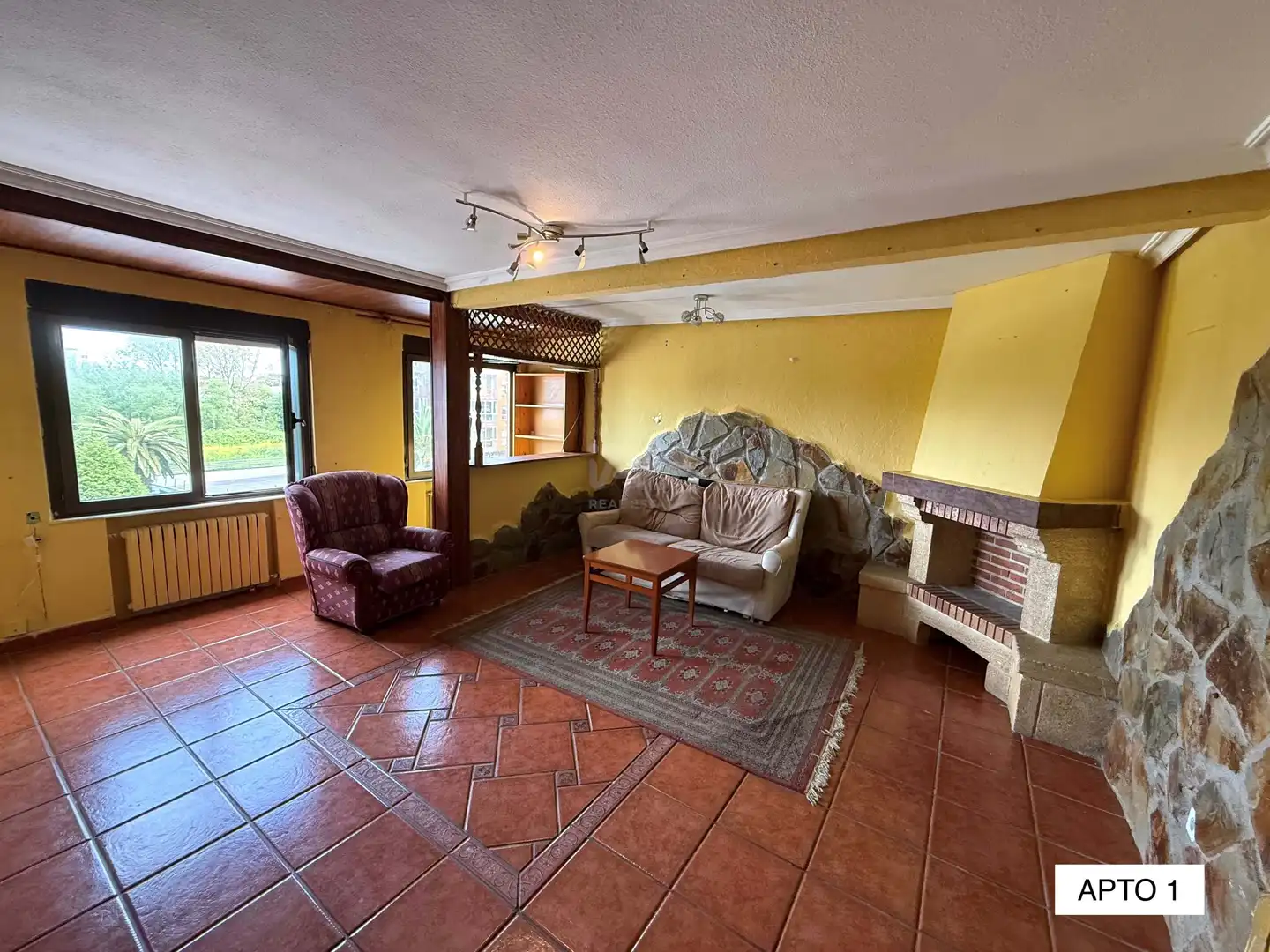 Sala de estar de Piso en venta en Castrillón con Calefacción y Terraza