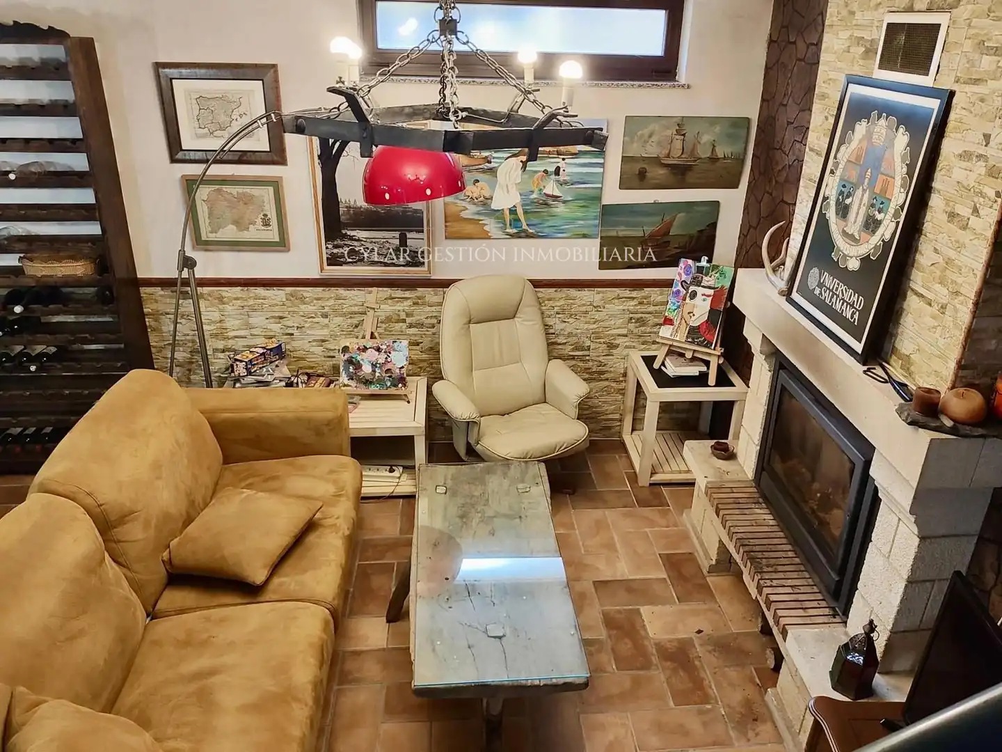 Sala de estar de Casa o chalet en venta en San Cristóbal de la Cuesta con Calefacción, Parquet y Terraza