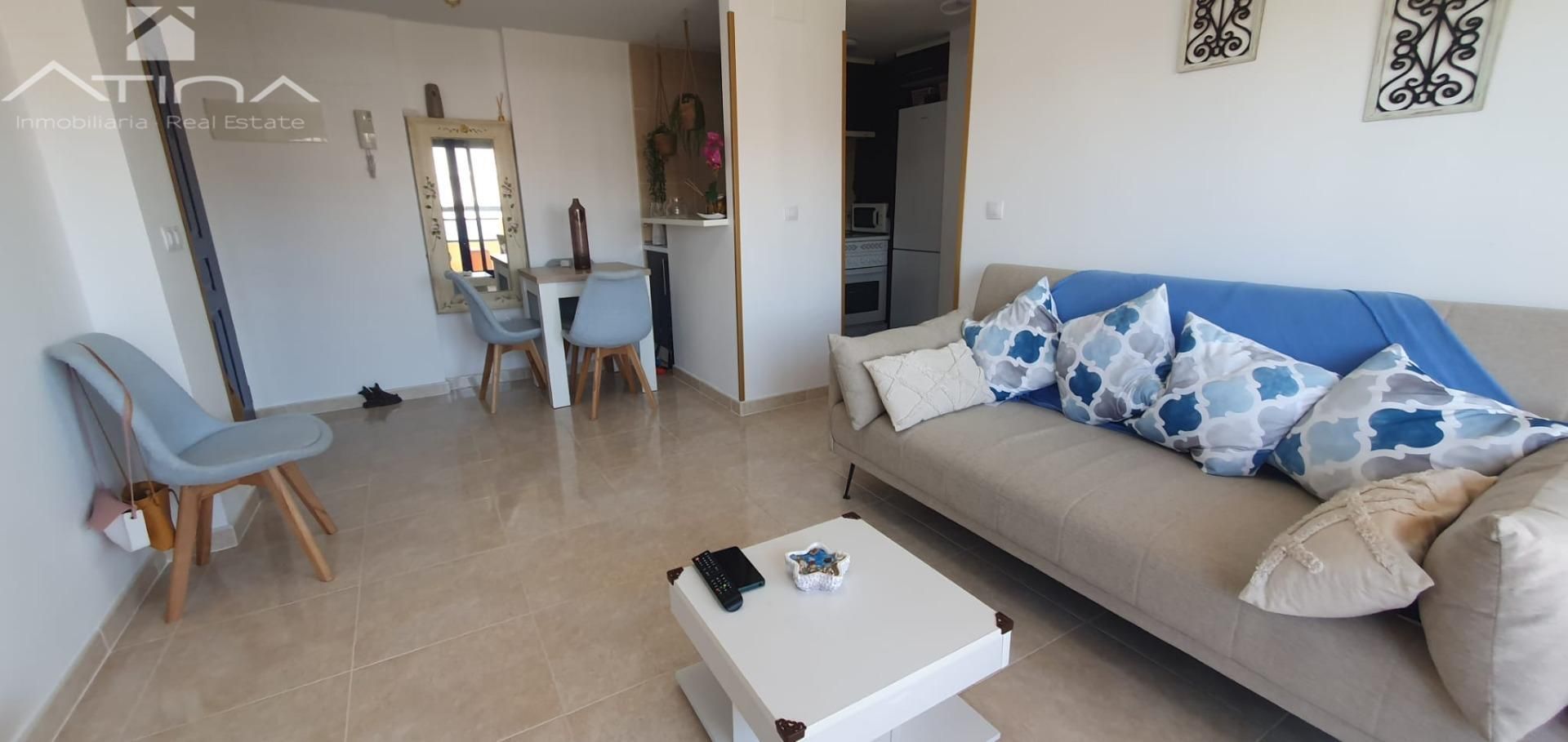 Sala d'estar de Apartament en venda en Bellreguard amb Aire condicionat, Jardí privat i Terrassa