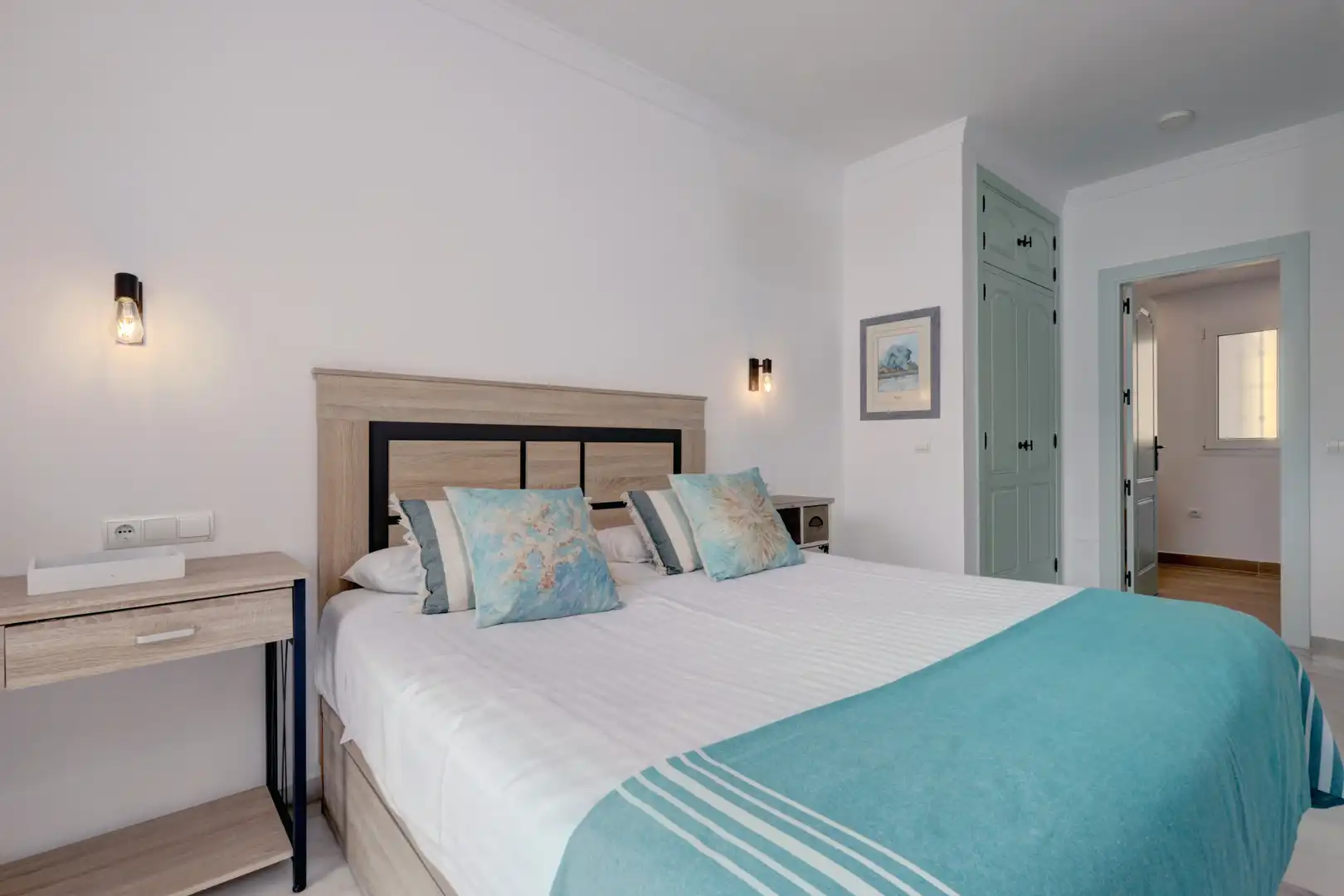 Dormitori de Apartament en venda en Estepona amb Aire condicionat, Jardí privat i Terrassa