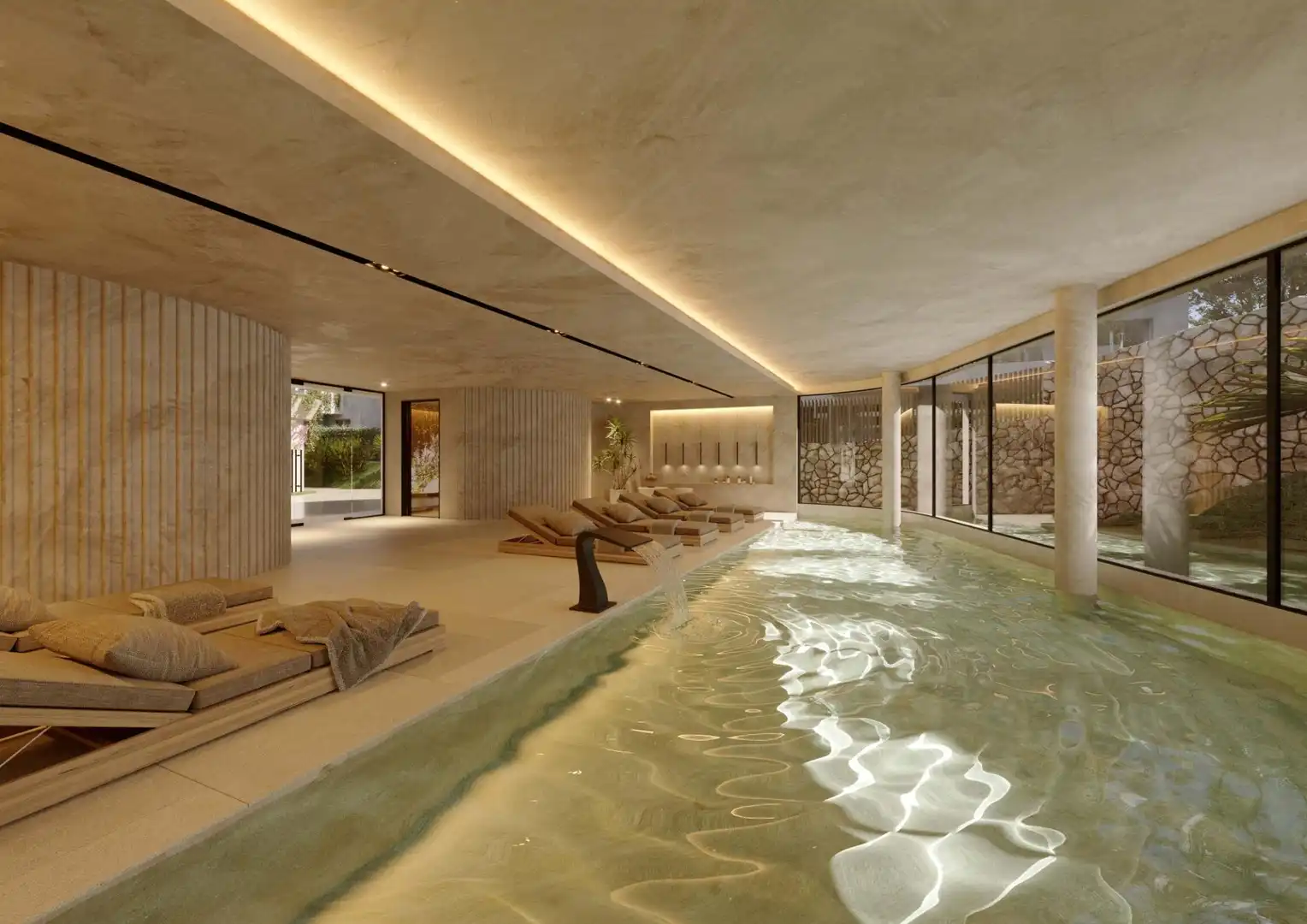 Piscina de Planta baja en venta en Estepona con Aire acondicionado, Jardín privado y Terraza