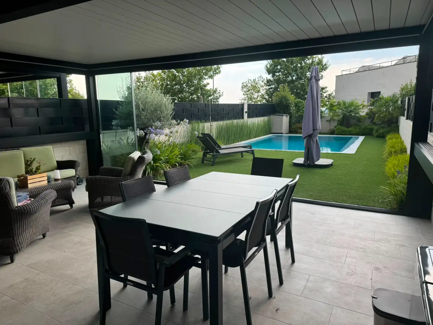 Terrassa de Casa o xalet en venda en Boadilla del Monte amb Calefacció, Jardí privat i Terrassa
