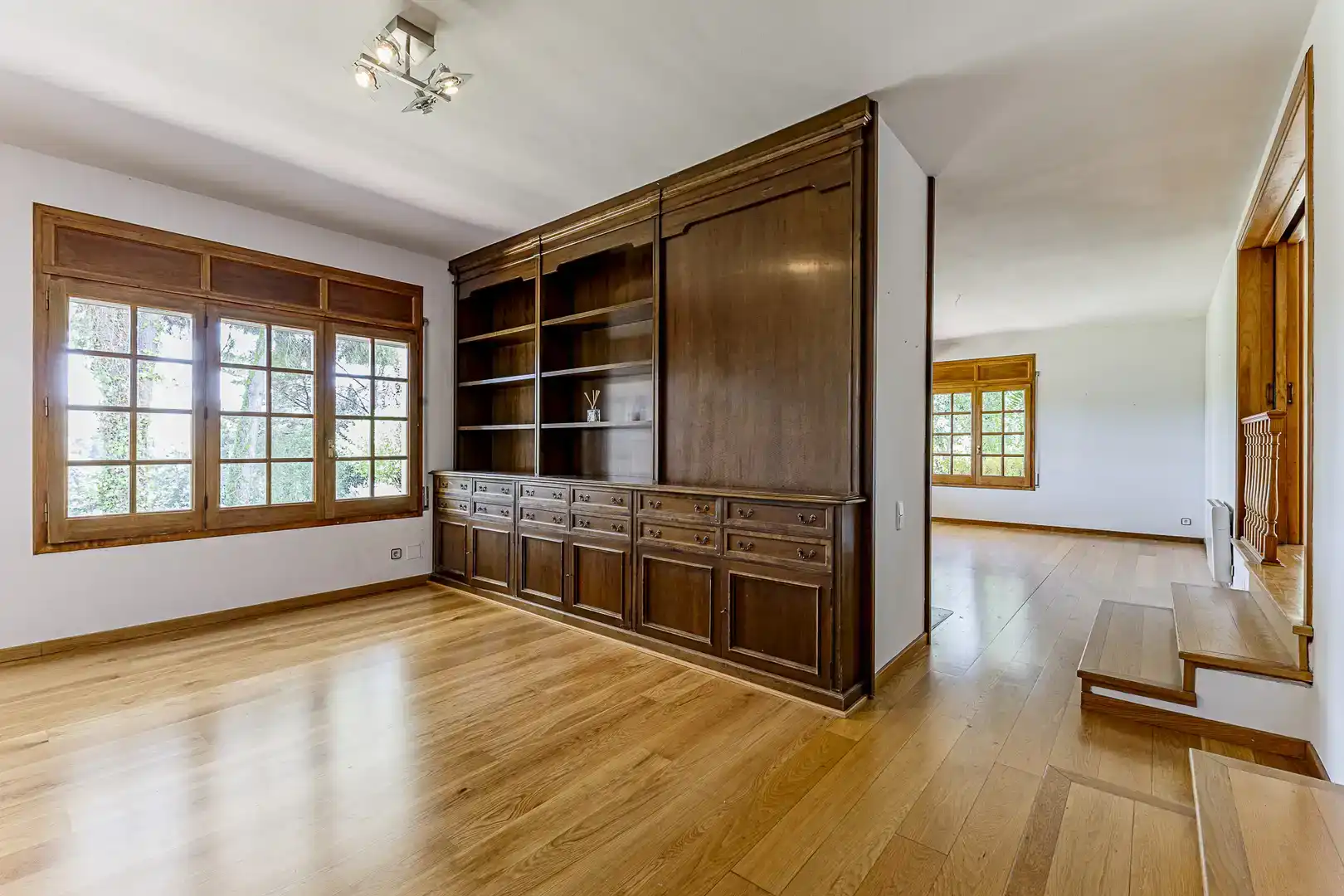 Sala de estar de Casa o chalet de alquiler en Sant Cugat del Vallès con Aire acondicionado, Jardín privado y Parquet