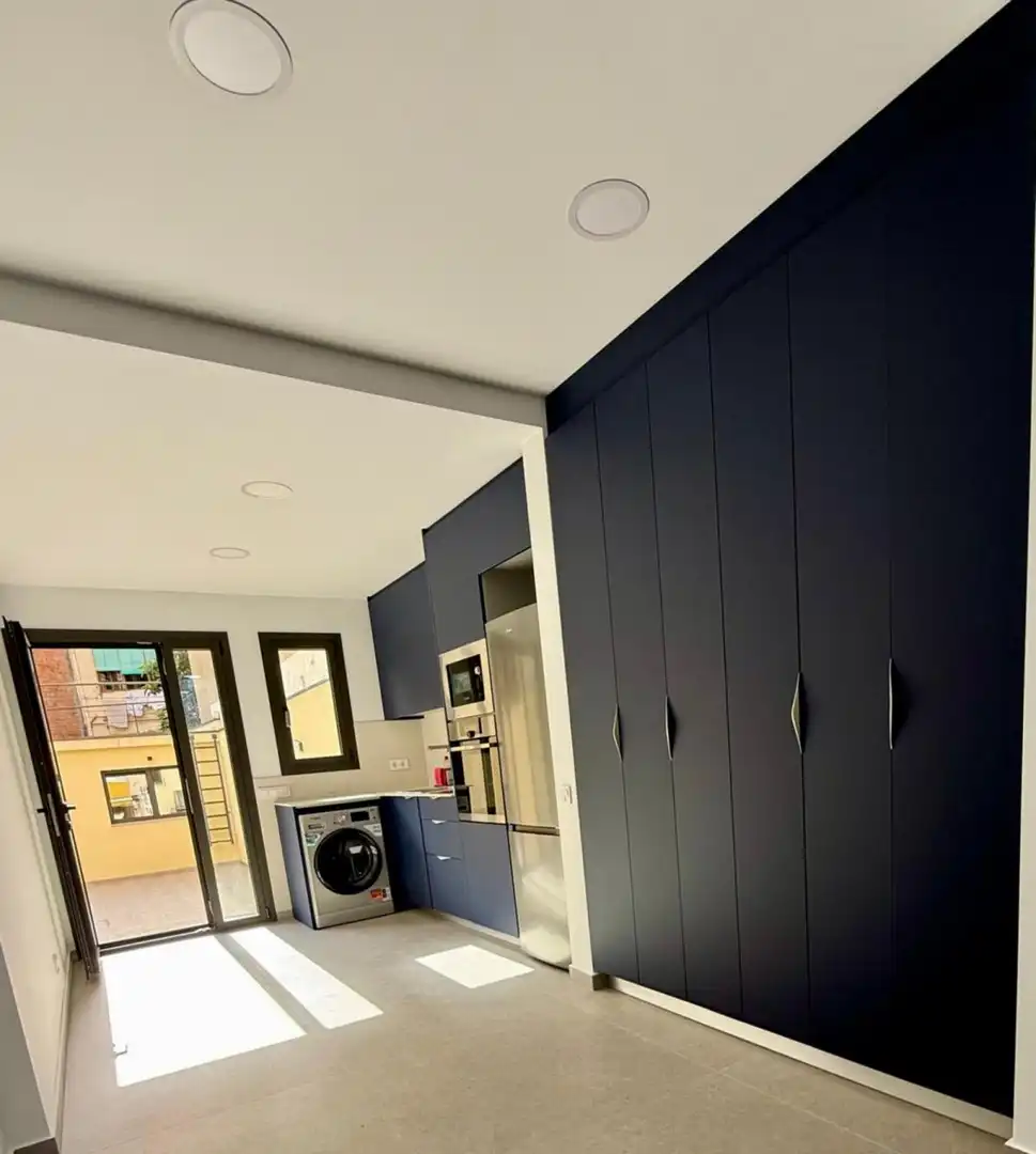 Cocina de Apartamento de alquiler en Barcelona con Aire acondicionado, Calefacción y Amueblado