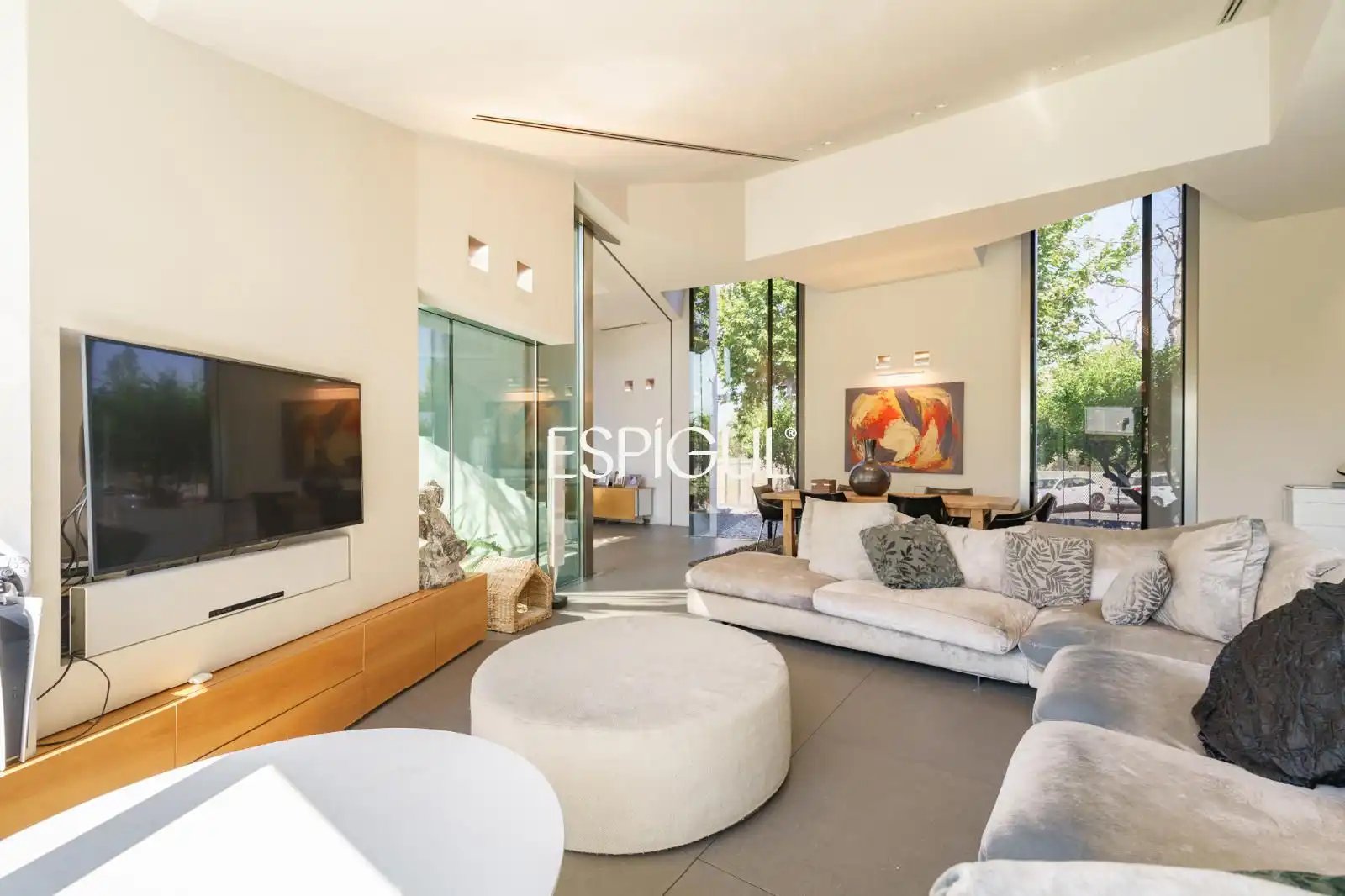 Sala d'estar de Casa o xalet en venda en Sant Cugat del Vallès amb Aire condicionat, Calefacció i Terrassa