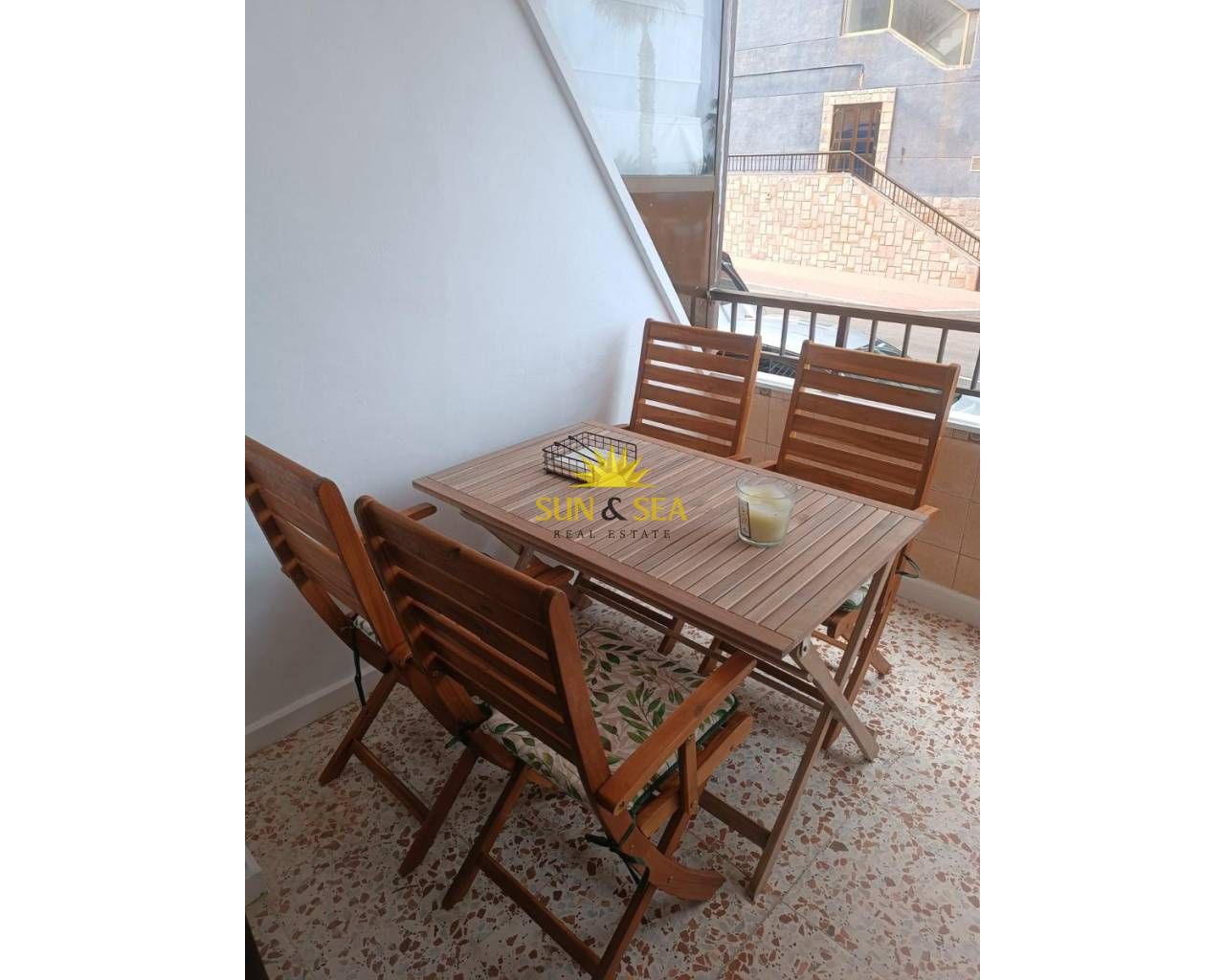 Terrassa de Apartament de lloguer en Cartagena amb Aire condicionat, Calefacció i Moblat