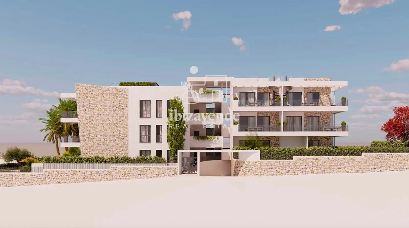 Exterior view of Attic for sale in Sant Antoni de Portmany  with Heating, Private garden and Terrace