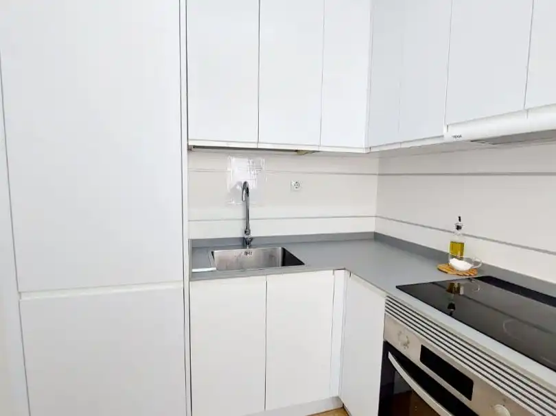 Cocina de Piso de alquiler en Madrid con Aire acondicionado, Parquet y Amueblado