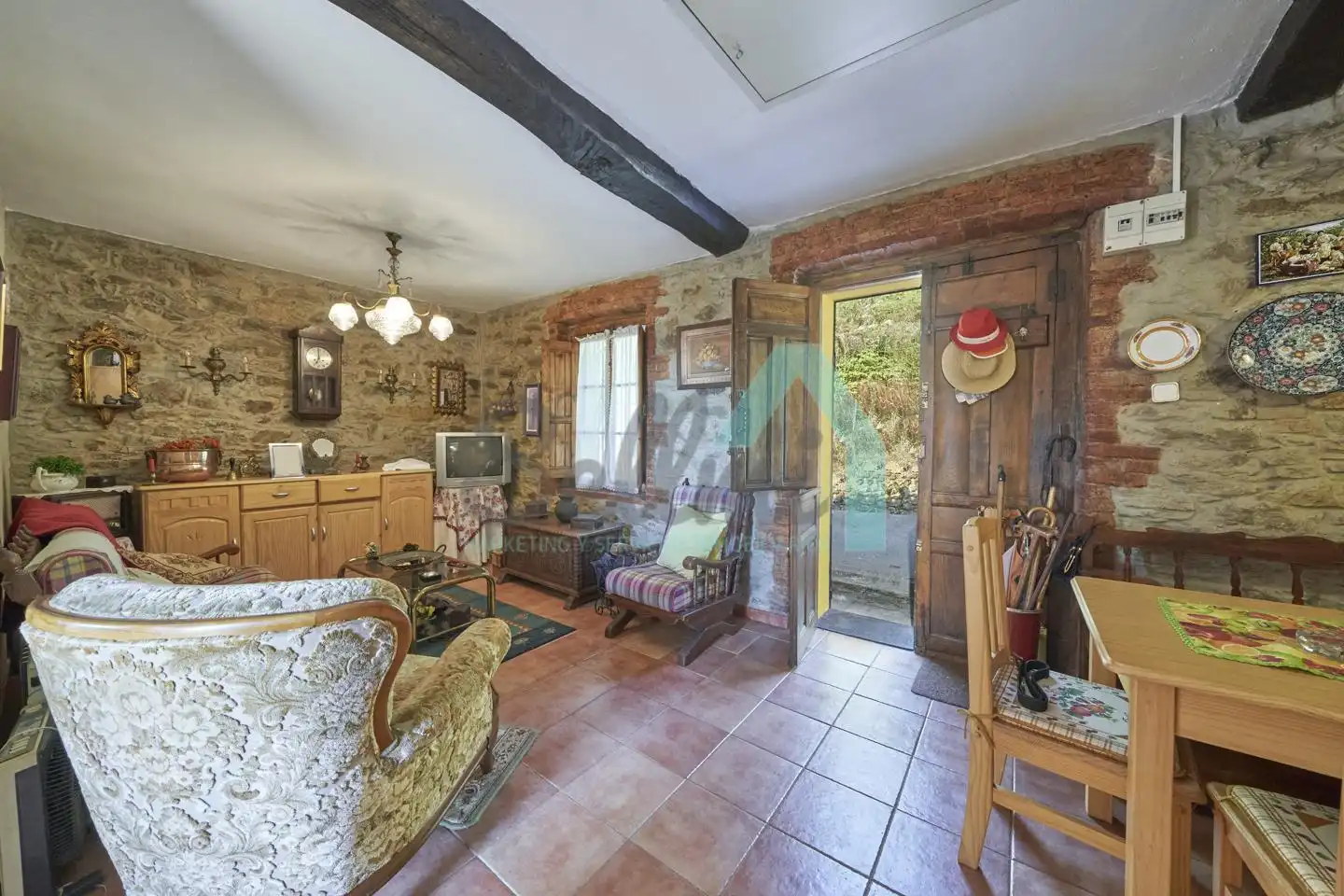 Living room of Houses for sale in Langreo  with Private garden and Balcony