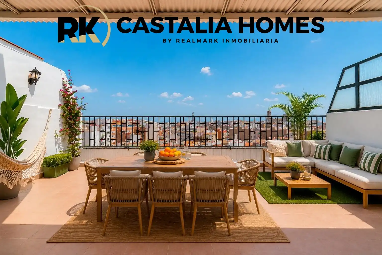 Terraza de Ático en venta en Burriana / Borriana con Calefacción, Terraza y Horno
