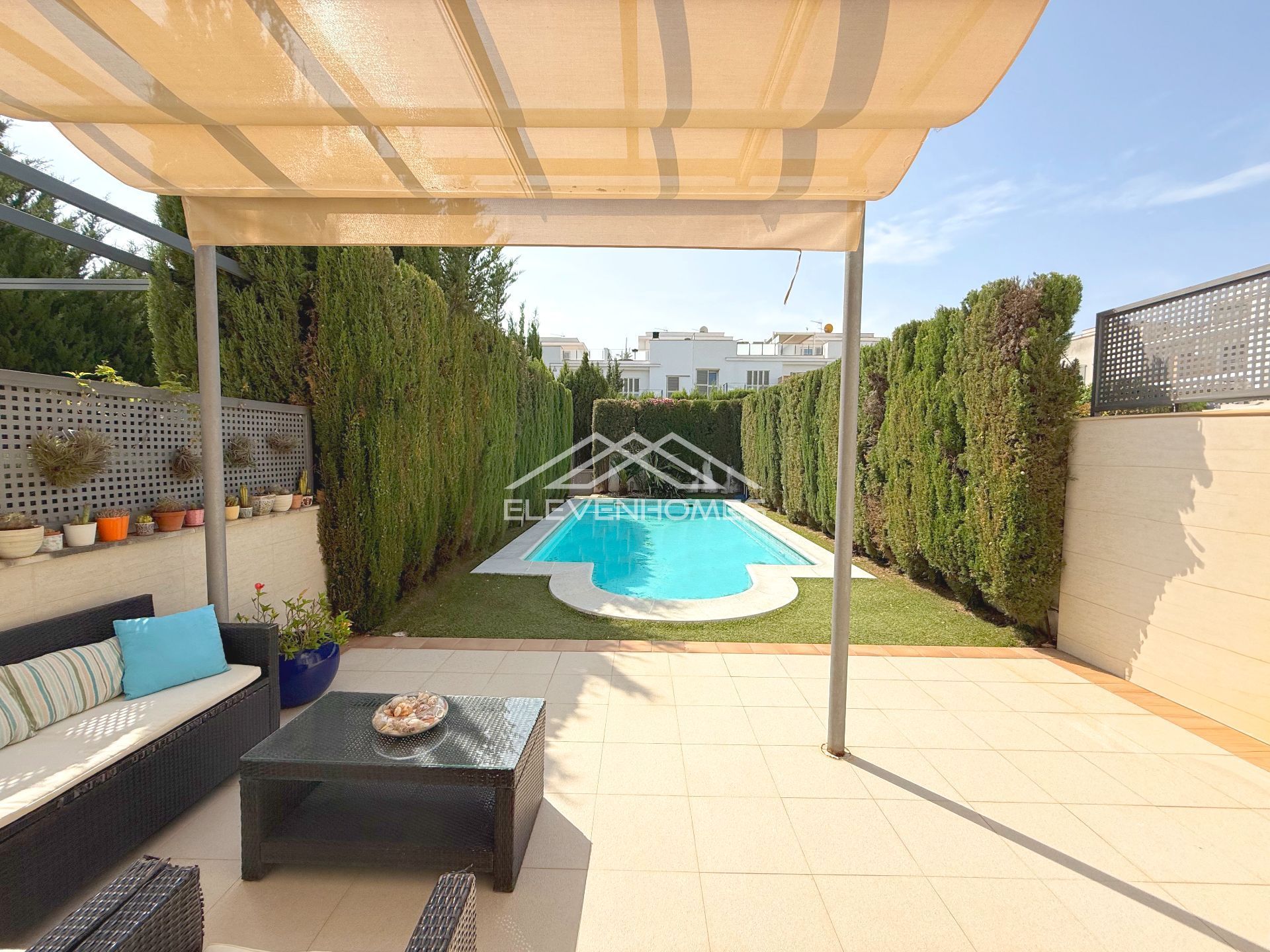 Garden of Single-family semi-detached for sale in  Palma de Mallorca  with Air Conditioner, Heating and Private garden