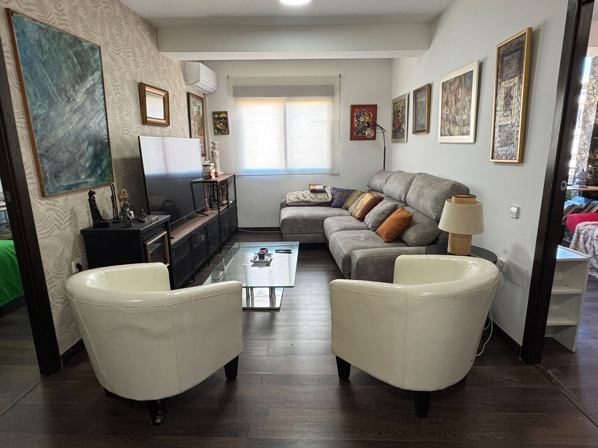 Living room of Flat for sale in  Almería Capital  with Furnished