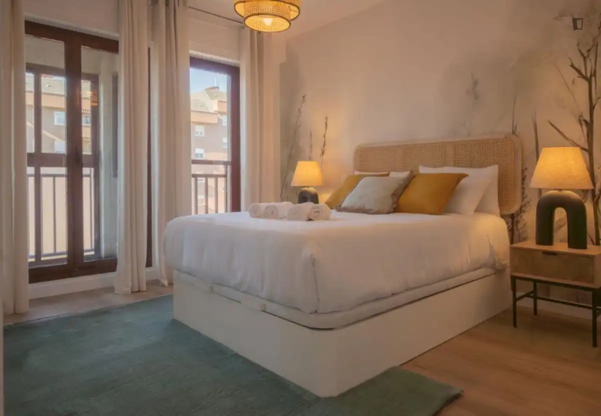 Bedroom of Apartments for rent in Madrid  with Air Conditioner, Furnished and Oven