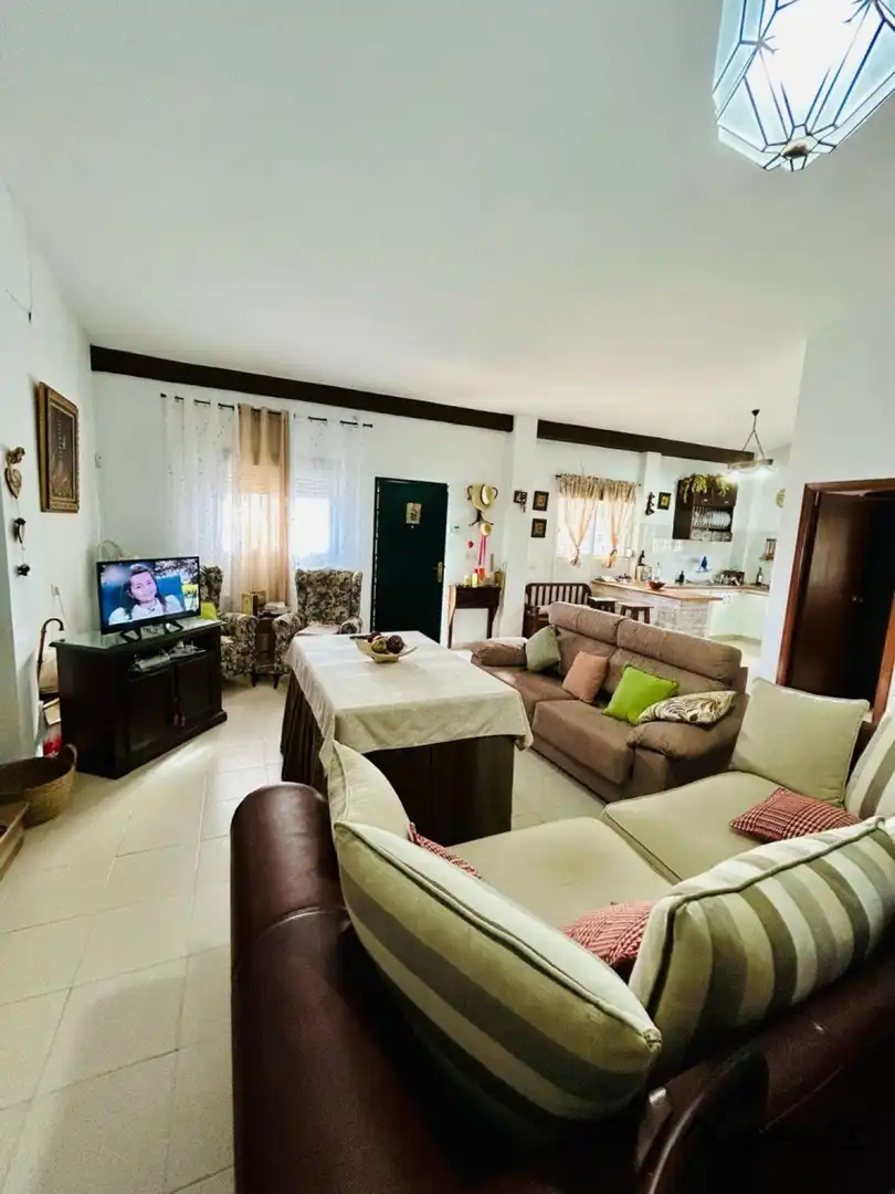 Sala d'estar de Finca rústica en venda en Aljaraque amb Jardí privat, Terrassa i Traster