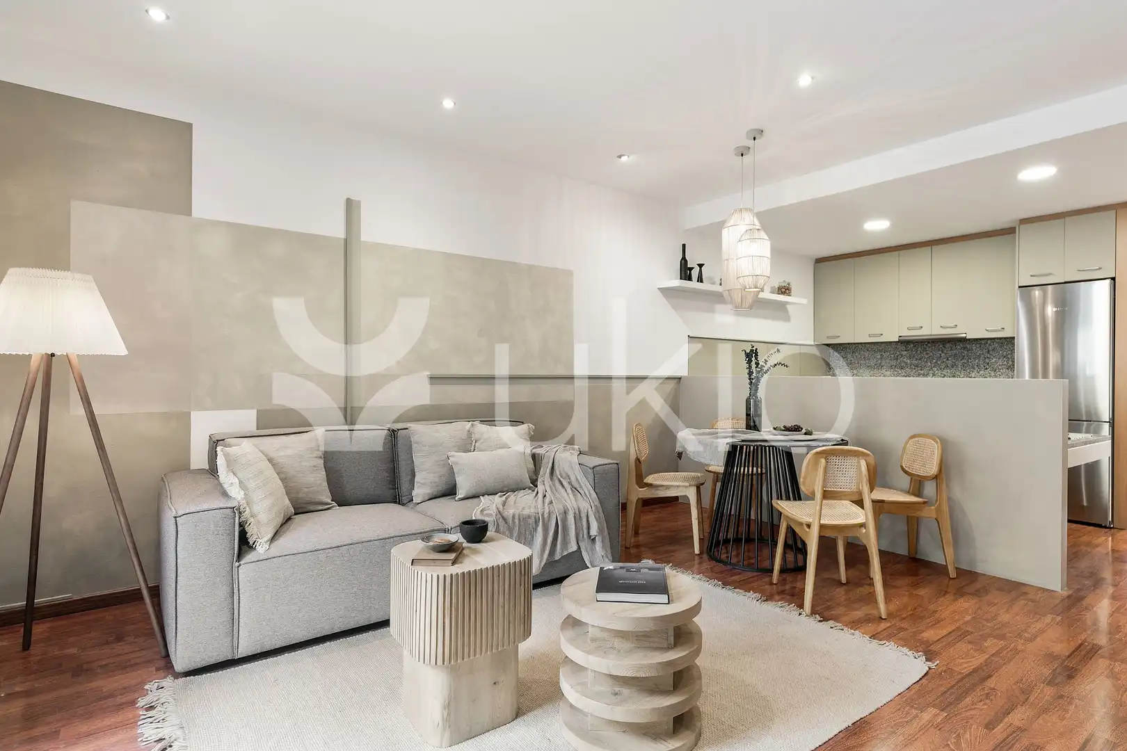 Living room of Apartments for rent in Barcelona  with Air Conditioner, Heating and Terrace