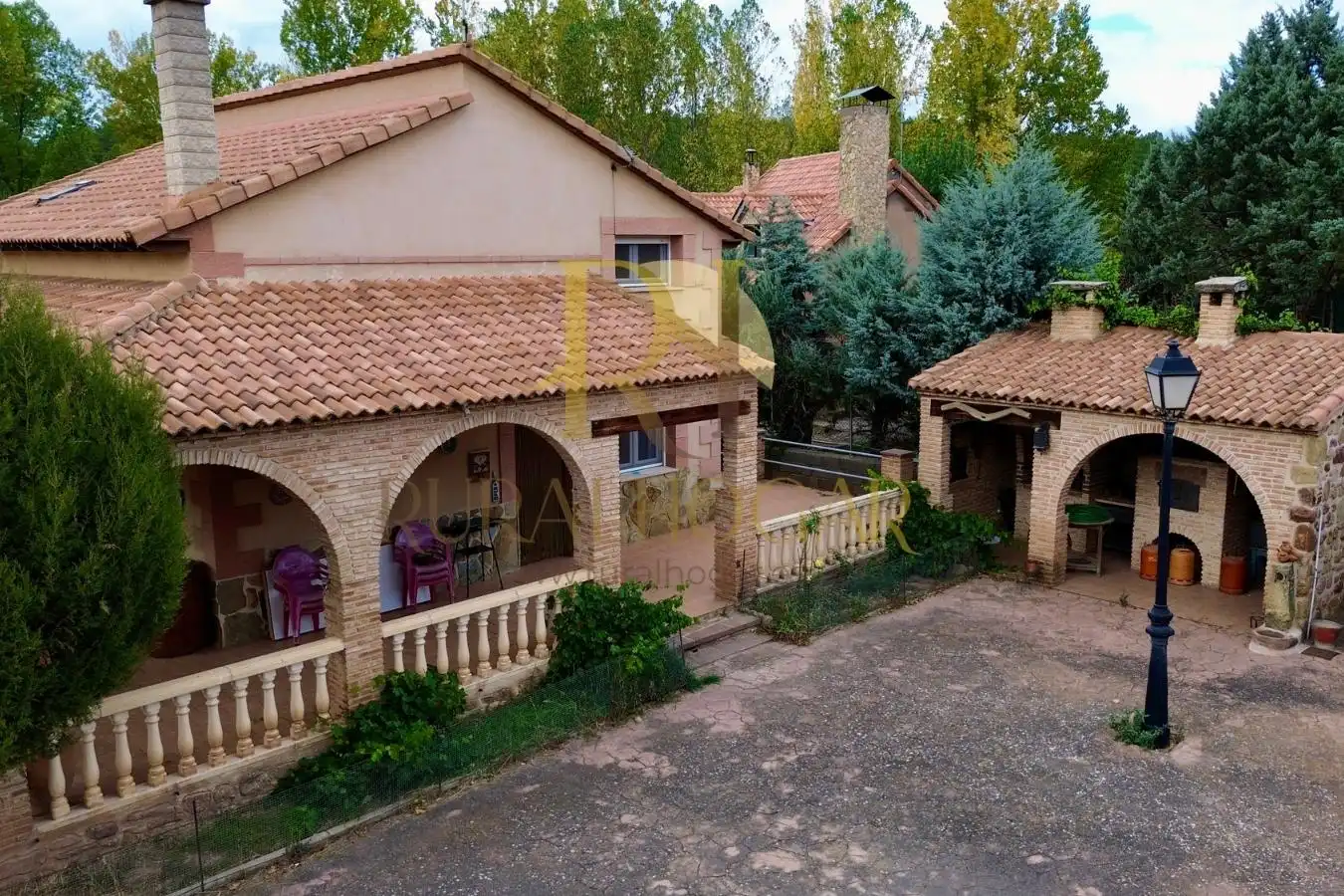 Exterior view of Houses for sale in Molina de Aragón  with Private garden, Parquet flooring and Storage room