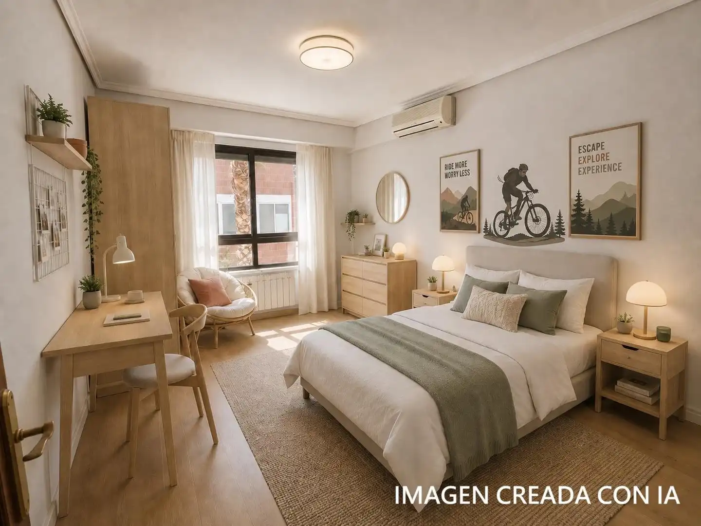 Schlafzimmer von Wohnung zum Verkauf in Sagunto / Sagunt mit Klimaanlage, Heizung und Terrasse