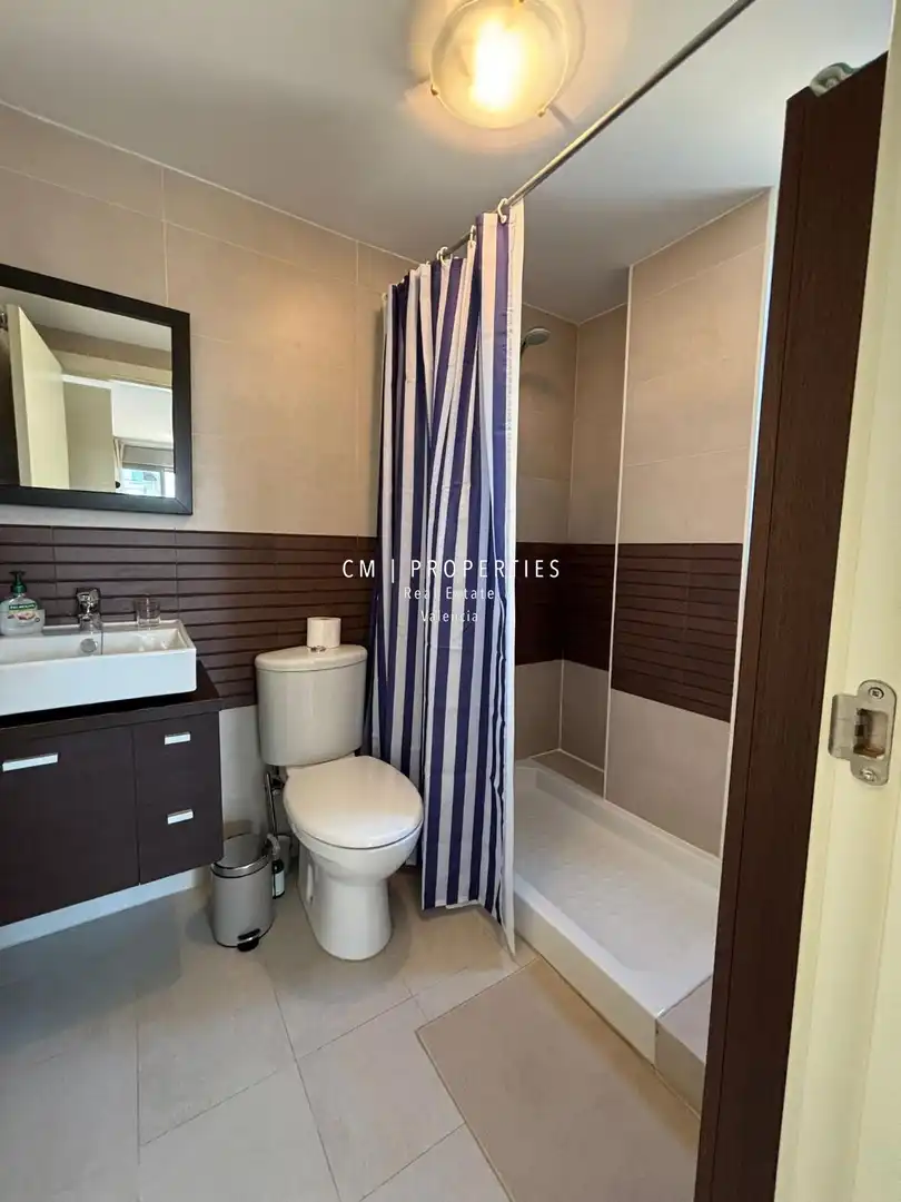 Badezimmer von Wohnungen zur Miete in Moncofa mit Klimaanlage, Heizung und Terrasse