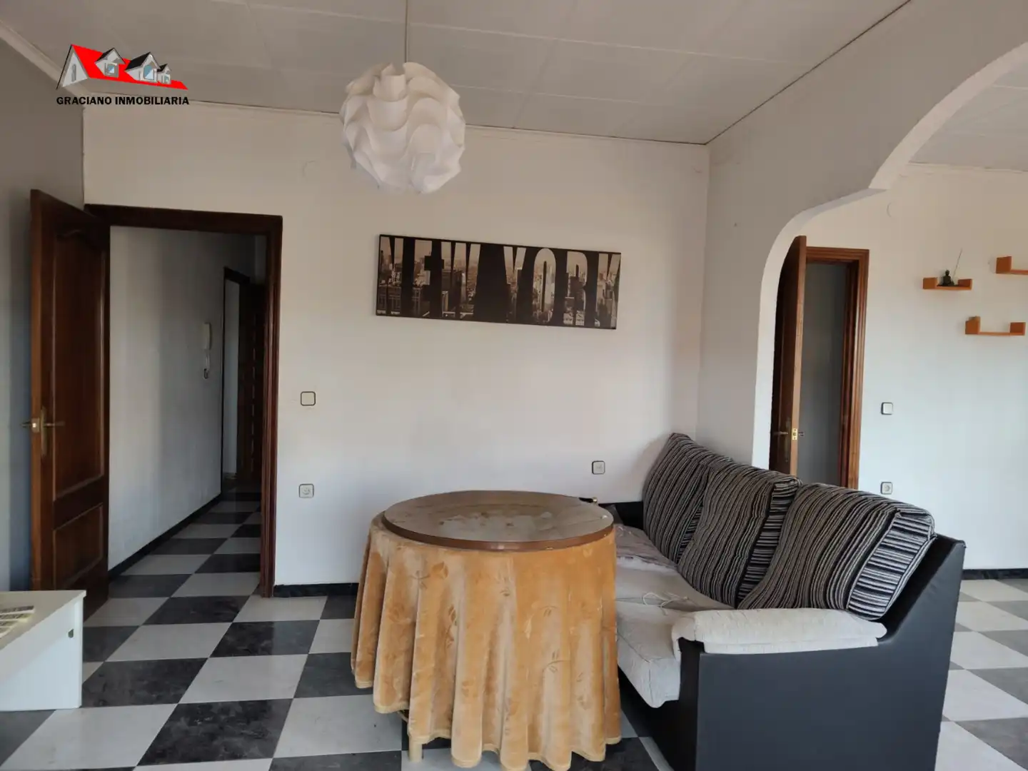 Wohnzimmer von Wohnung zum Verkauf in Casas de Juan Núñez mit Heizung, Möbliert und Balkon