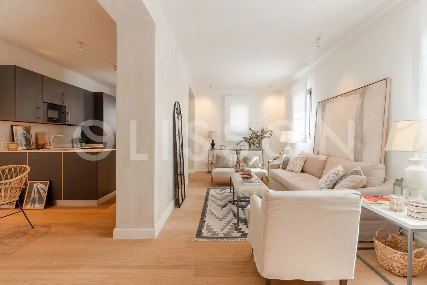 Wohnzimmer von Maisonette zum Verkauf in  Madrid Capital mit Klimaanlage, Terrasse und Abstellraum