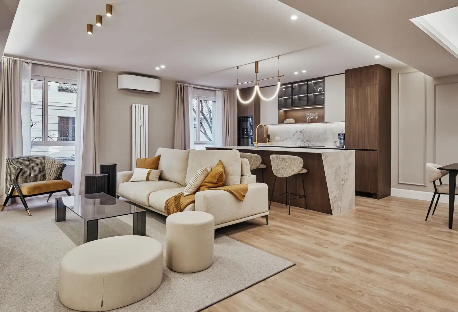 Sala de estar de Piso en venta en Madrid con Aire acondicionado, Calefacción y Domótica