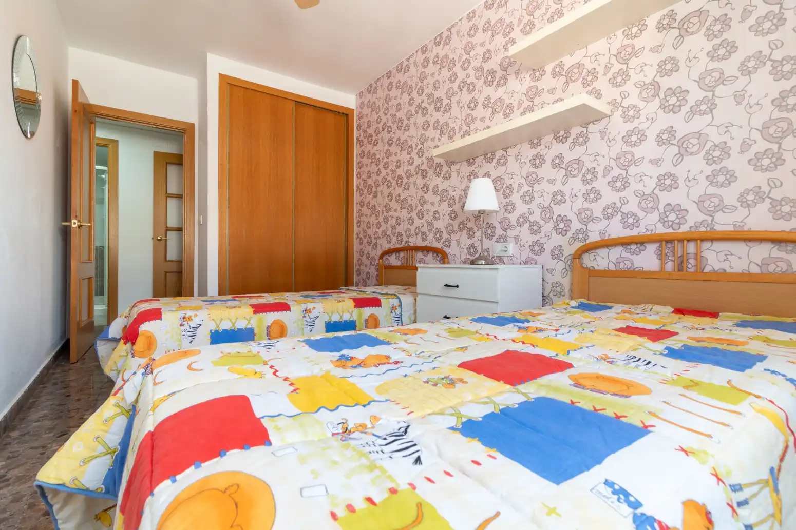 Schlafzimmer von Wohnung zur Miete in Sagunto / Sagunt mit Klimaanlage, Heizung und Möbliert