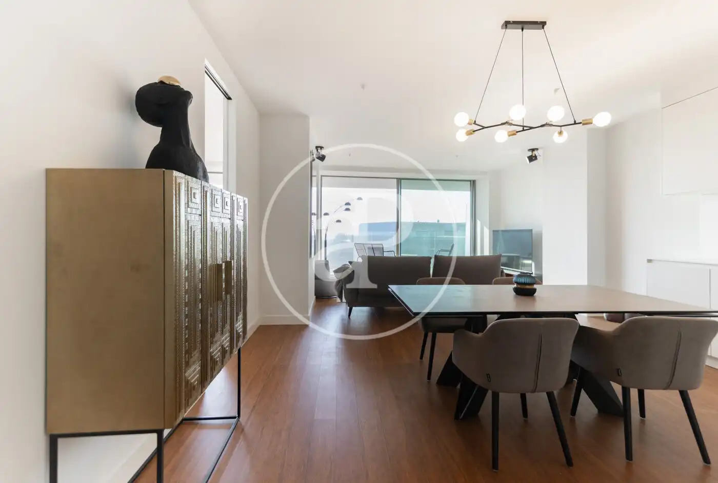 Comedor de Piso de alquiler en Barcelona con Aire acondicionado, Calefacción y Terraza