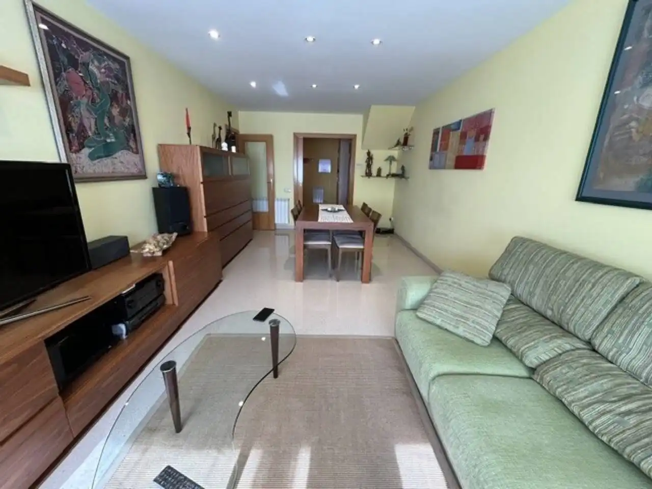 Living room of Flat for sale in Terrassa  with Air Conditioner, Heating and Terrace