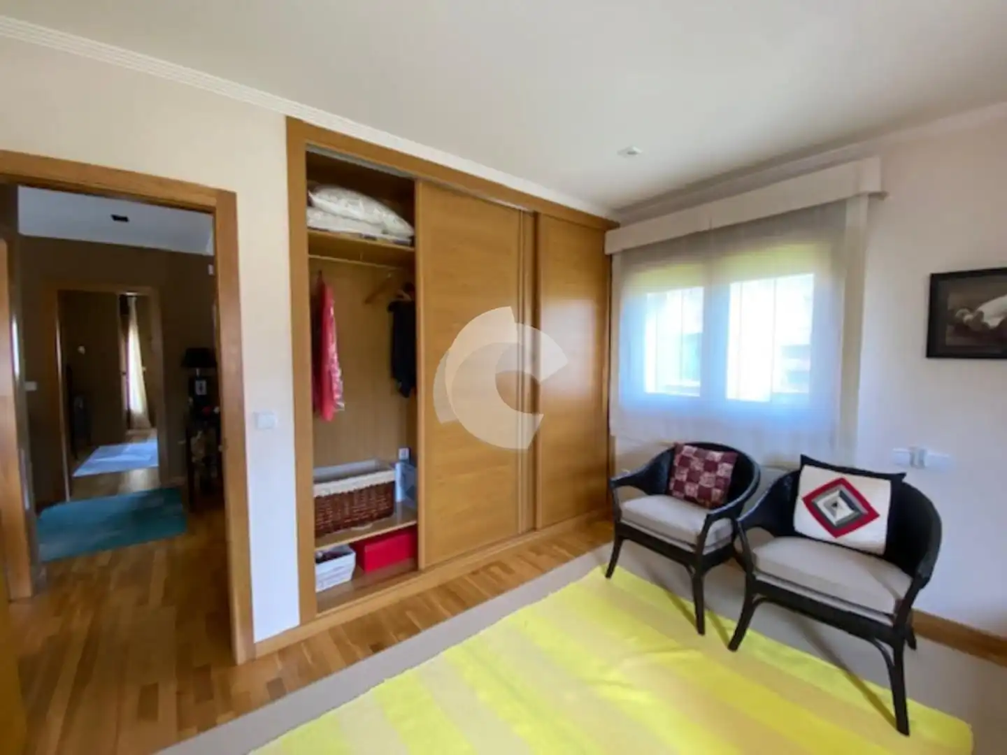 Dormitori de Casa o xalet en venda en Sanxenxo amb Calefacció, Jardí privat i Terrassa
