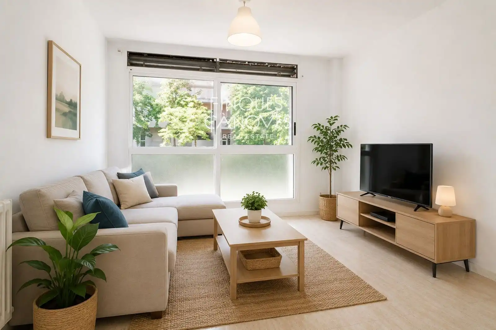 Sala de estar de Piso en venta en Girona con Calefacción, Trastero y Horno