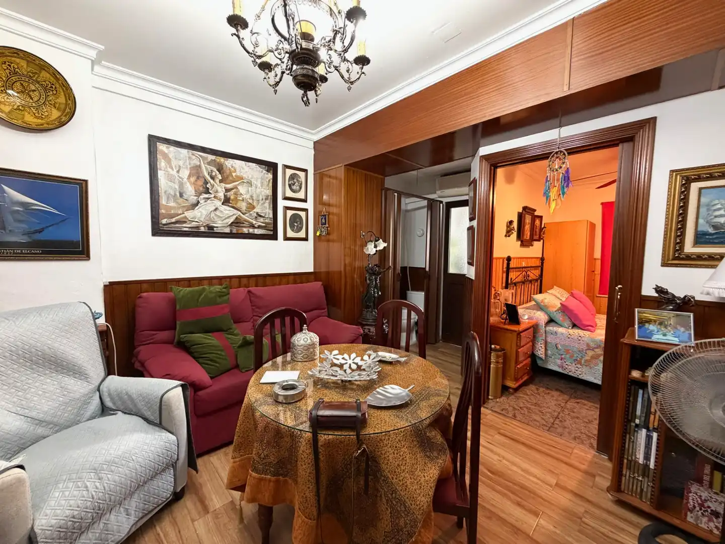 Sala d'estar de Casa o xalet en venda en Álora amb Aire condicionat, Terrassa i Moblat