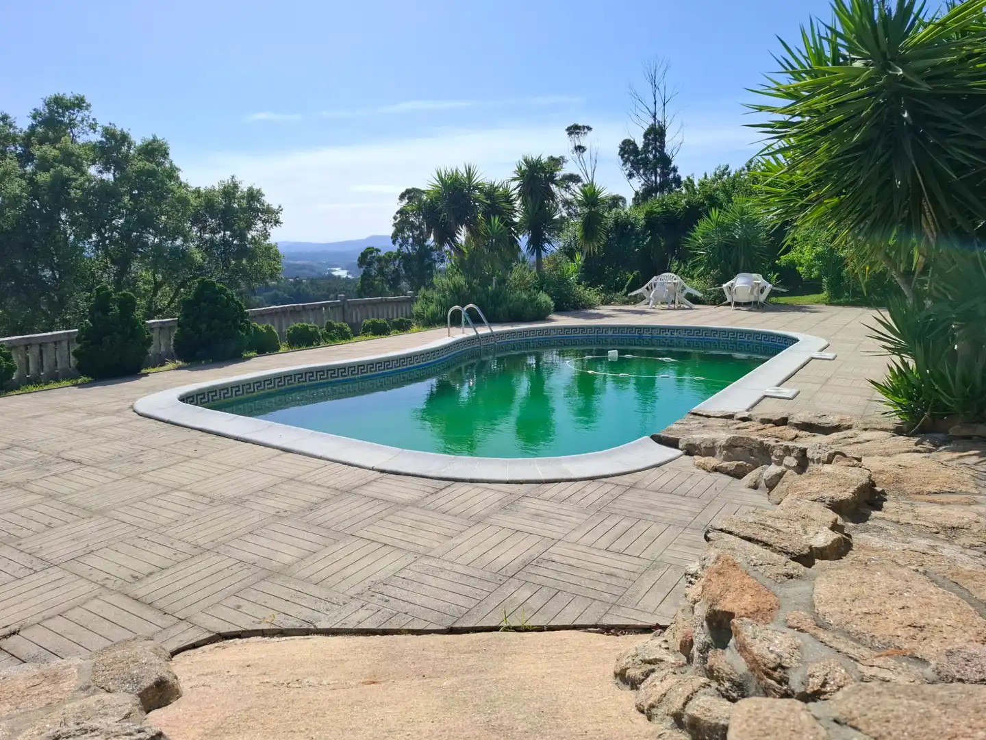 Schwimmbecken von Haus oder Chalet zum Verkauf in As Neves   mit Heizung, Privatgarten und Terrasse