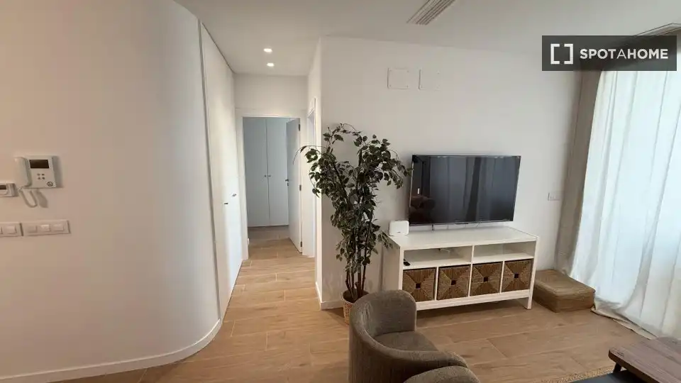 Sala de estar de Piso de alquiler en Paterna con Aire acondicionado, Calefacción y Amueblado