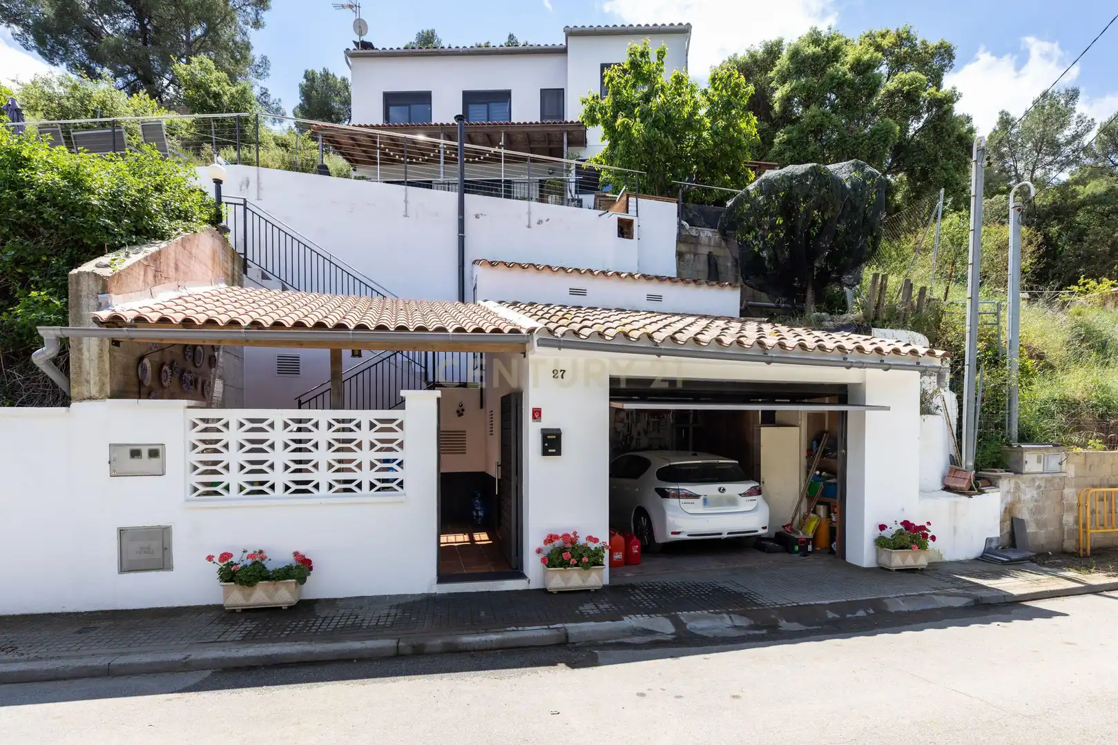 Vista exterior de Casa o chalet en venta en Palafolls con Aire acondicionado, Jardín privado y Piscina
