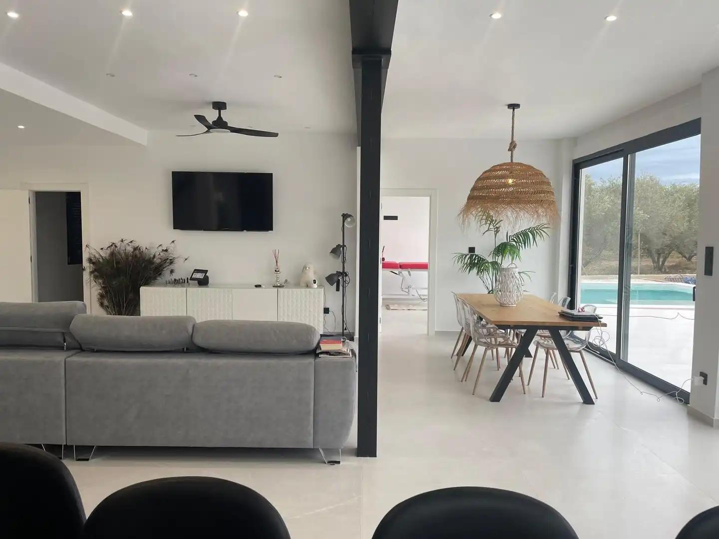 Sala d'estar de Casa o xalet en venda en Elche / Elx amb Aire condicionat, Terrassa i Traster