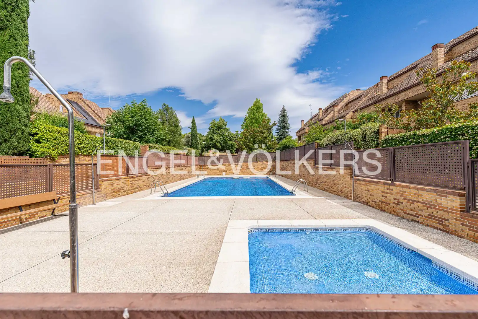Swimming pool of Houses for sale in Las Rozas de Madrid  with Heating, Private garden and Parquet flooring