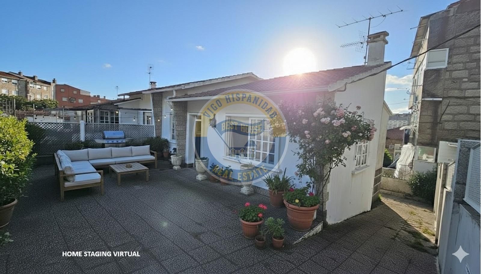 Exterior view of House or chalet for sale in Vigo   with Private garden