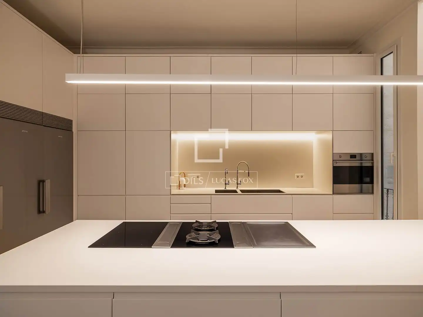 Cocina de Piso de alquiler en Barcelona con Aire acondicionado, Calefacción y Amueblado