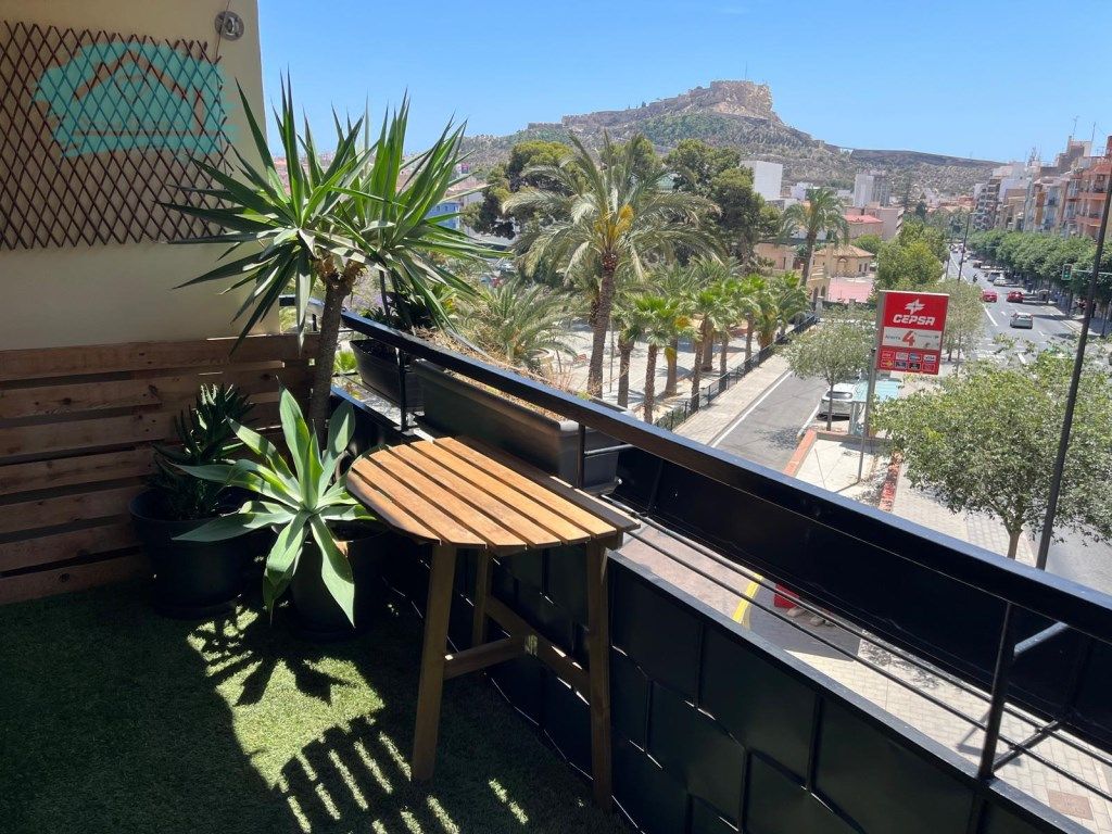 Balcony of Flat to rent in Alicante / Alacant  with Air Conditioner, Terrace and Furnished
